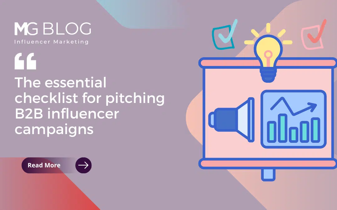 The essential checklist for pitching B2B influencer campaigns