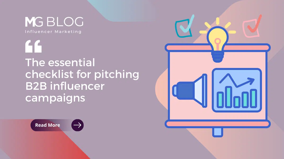 The essential checklist for pitching B2B influencer campaigns